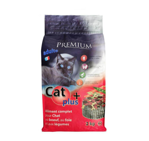 CROQUETTES BOEUF, FOIE & LEGUMES 2KG POUR CHAT CAT+