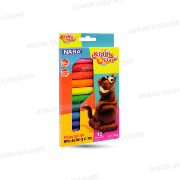 12 BATONS DE PATE A MODELER KIDDY CLAY