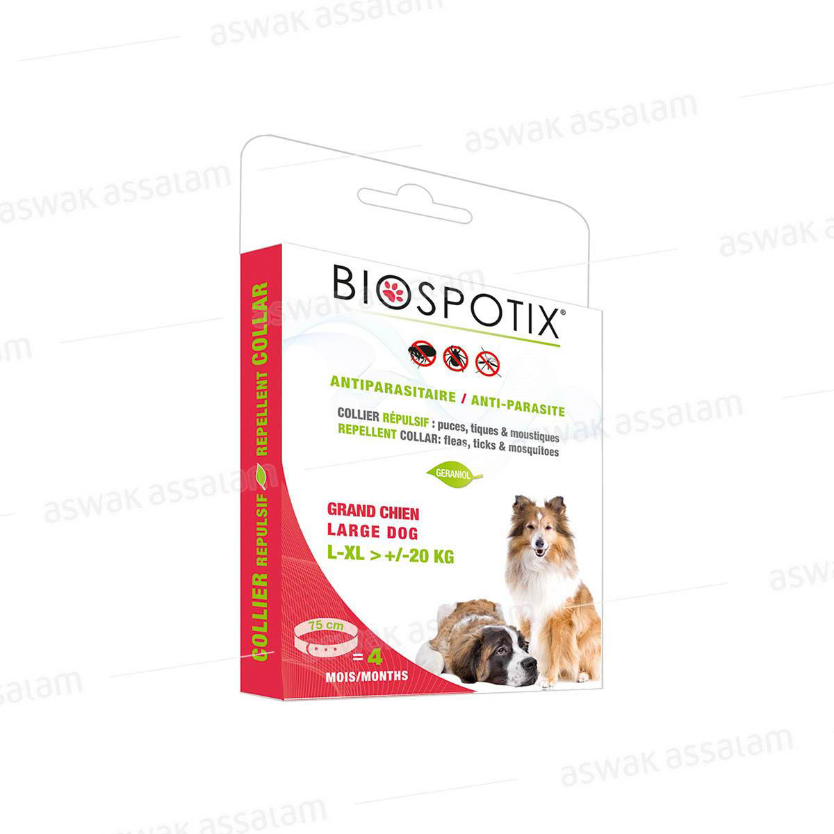 COLLIER REPULSIF 75CM POUR GRAND CHIEN XL BIOGANCE