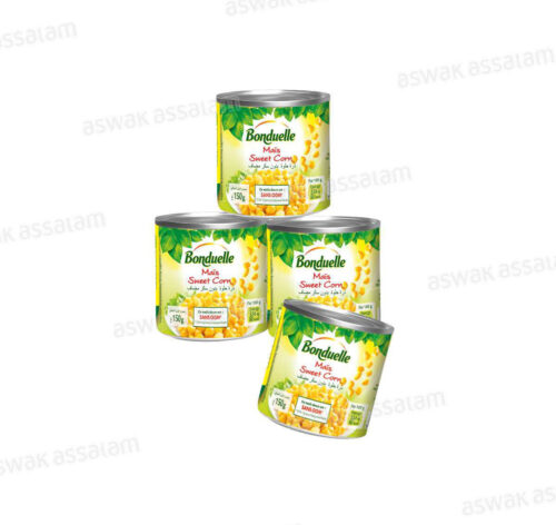 LOT DE 4 BOITES DE MAIS 150G BONDUELLE (3 ACHETES = 1 GRATUIT)