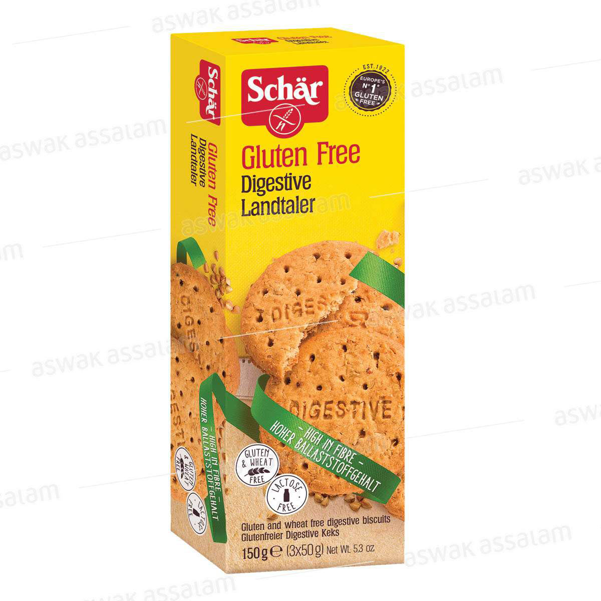 BISCUIT DIGESTIVE SANS GLUTEN 150G SCHAR