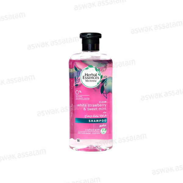 SHAMPOOING BIO FRAISE BLANCHE ET MENTHE DOUCE 400ML HERBAL ESSENCES