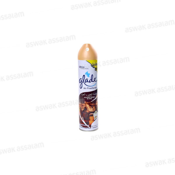 DESODORISANT AEROSOL ELEGANT AMBER & OUD 300ML GLADE