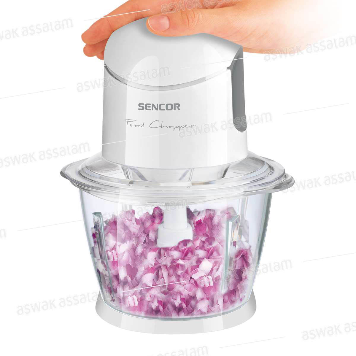 MINI HACHOIR SCB 5100WH BOL EN VERRE 1L 500W SENCOR