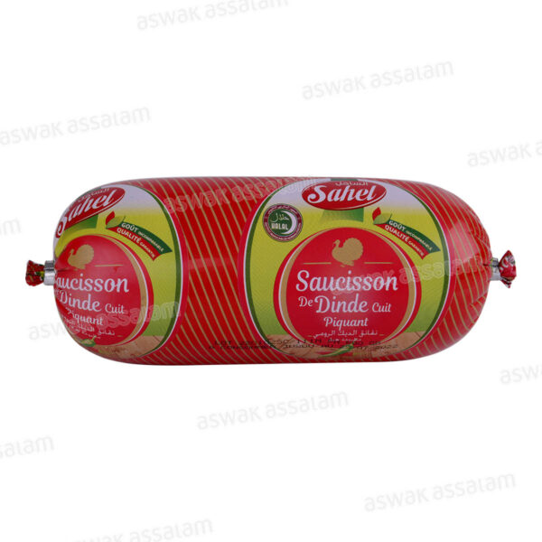 SAUCISSON DE DINDE PIQUANT 600G SAHEL
