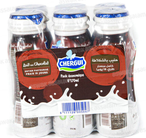 LAIT FRAIS AU CHOCOLAT 6*170 ML PACK CHERGUI