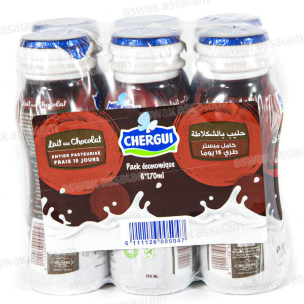 LAIT FRAIS AU CHOCOLAT 6*170 ML PACK CHERGUI