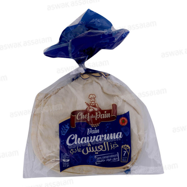 PAIN CHAWARMA NATURE 7 UNITES 273G CHEF DU PAIN