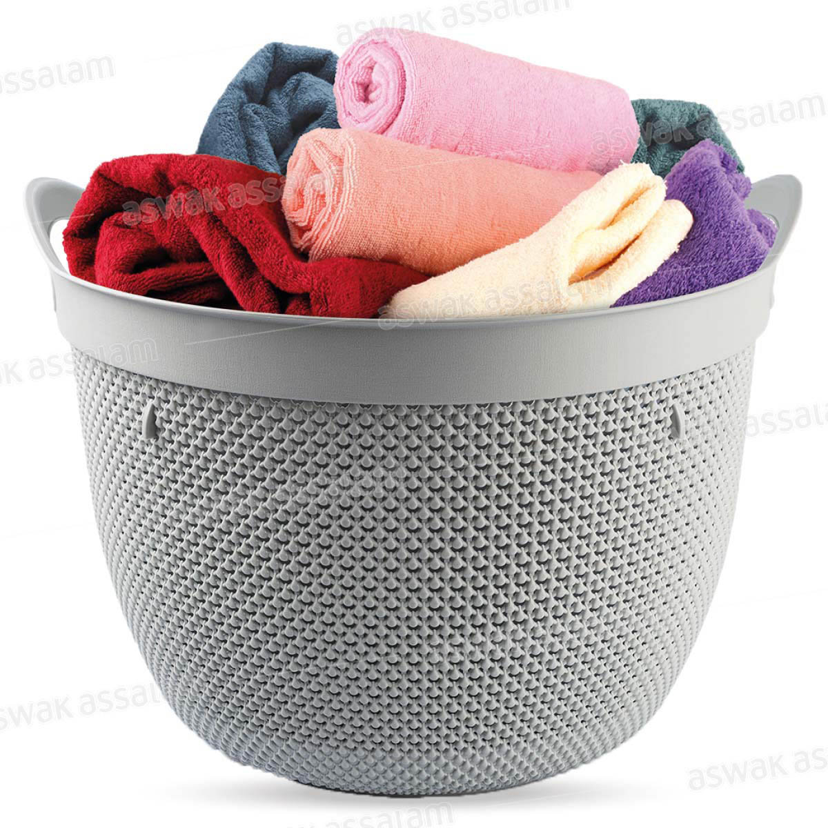 PANIER DE RANGEMENT ROND 3,3L MOTIF GOUTTE D'EAU