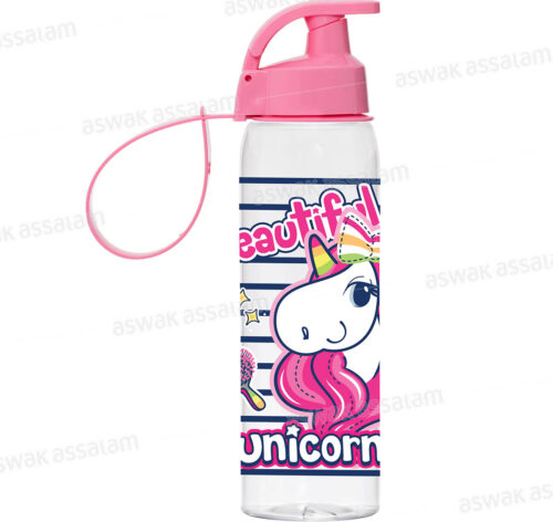 BOUTEILLE SPORT EN PLASTIQUE 500ML LICORNE
