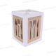 RANGE-COUVERTS EN BOIS DECORE