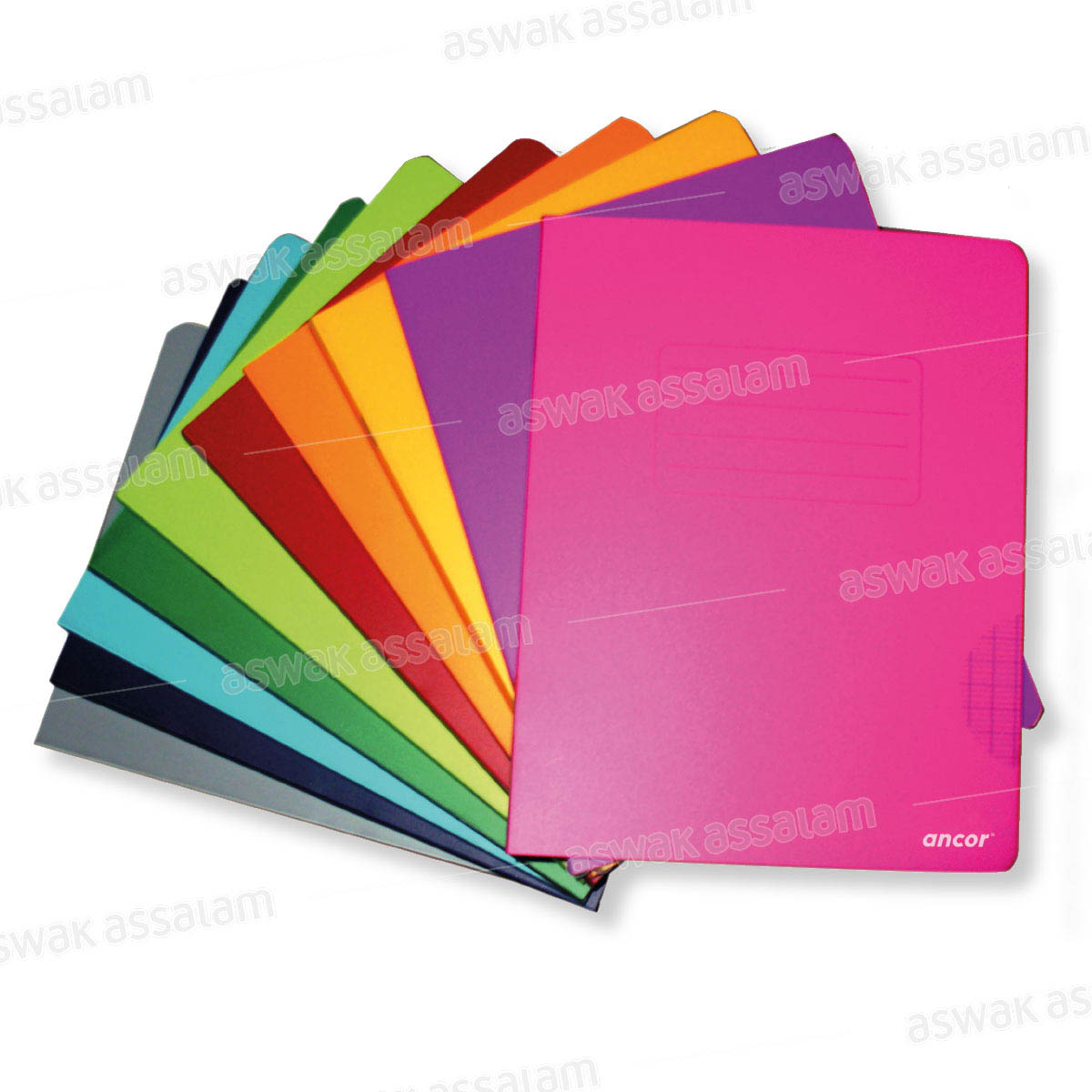 CAHIER PIQUE 17*22CM 96 PAGES 90G COUVERTURE POLYPROPYLENE TRENDY ANCOR