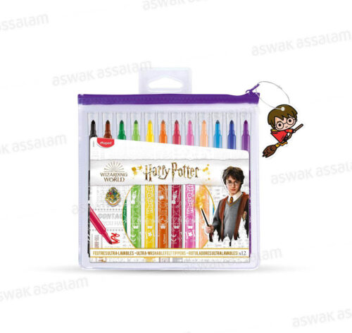 12 FEUTRES DE COULEUR LAVABLES HARRY POTTER MAPED