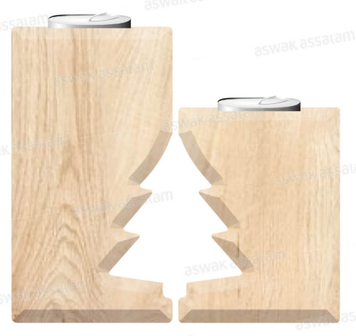 PORTE BOUGIE SAPIN + 2 BOUGIES OFFERTES
