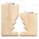 PORTE BOUGIE SAPIN + 2 BOUGIES OFFERTES