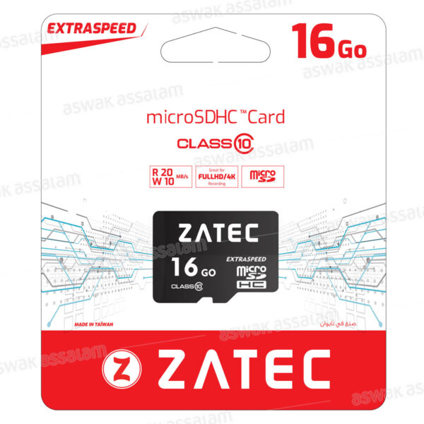 CARTE MICROSD 16GO ZATEC