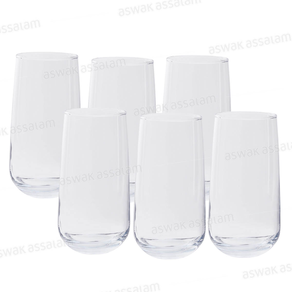 6 VERRES A EAU FORME HAUTE 480ML LAV