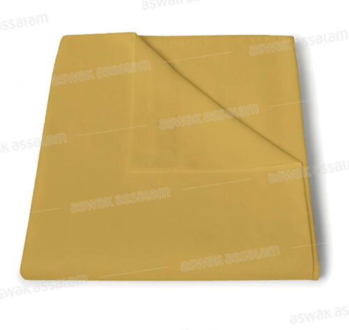 DRAP PLAT COTONELLE 180*270CM MOUTARDE RICHBOND