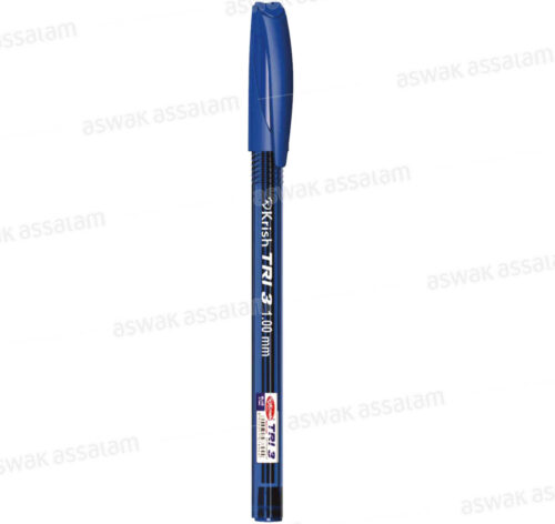 STYLO A BILLE POINTE 1MM BLEU KRISH TRI-3