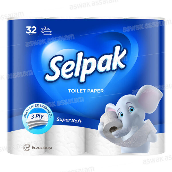 PAPIER HYGIENIQUE 3 PLIS 32 ROULEAUX SELPAK
