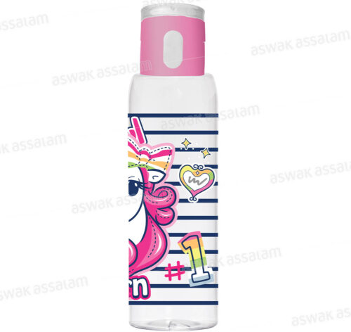 BOUTEILLE A EAU EN PLASTIQUE 500ML LICORNE