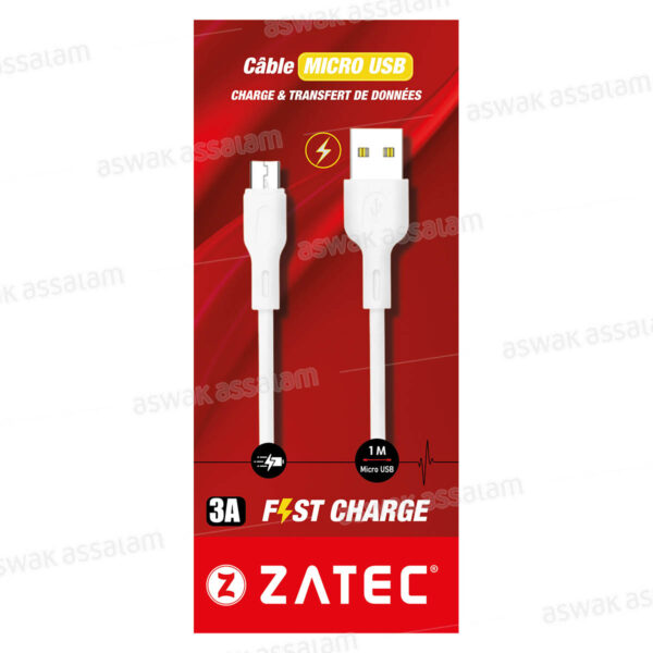 CABLE MICRO USB Z-M1 1M ZATEC