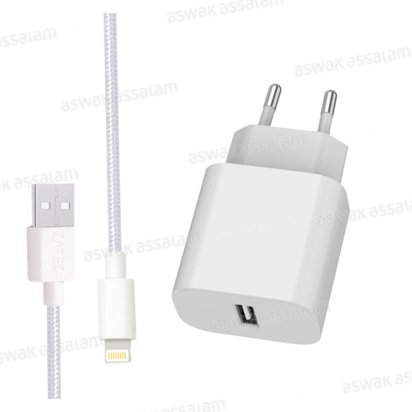 CHARGEUR POWER PLUS 27 + CABLE LIGHTNING ZATEC  
