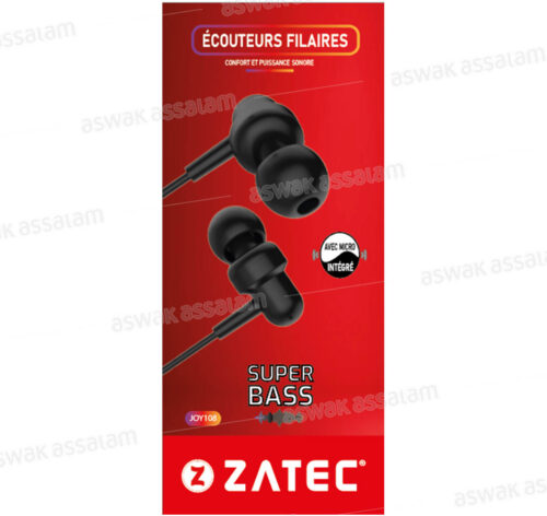 ECOUTEURS FILAIRES INTRA-AURICULAIRES JOY108 ZATEC