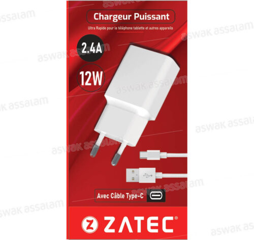 CHARGEUR Z-45 + CABLE TYPE-C ZATEC