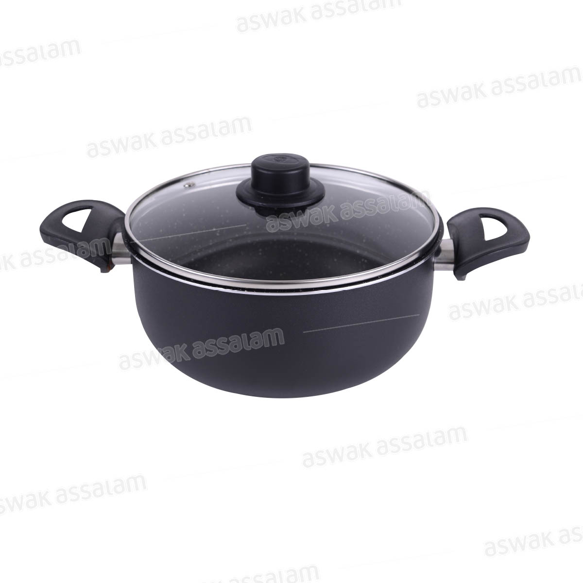 MARMITE BASSE REVETEMENT EN GRANITE 26CM
