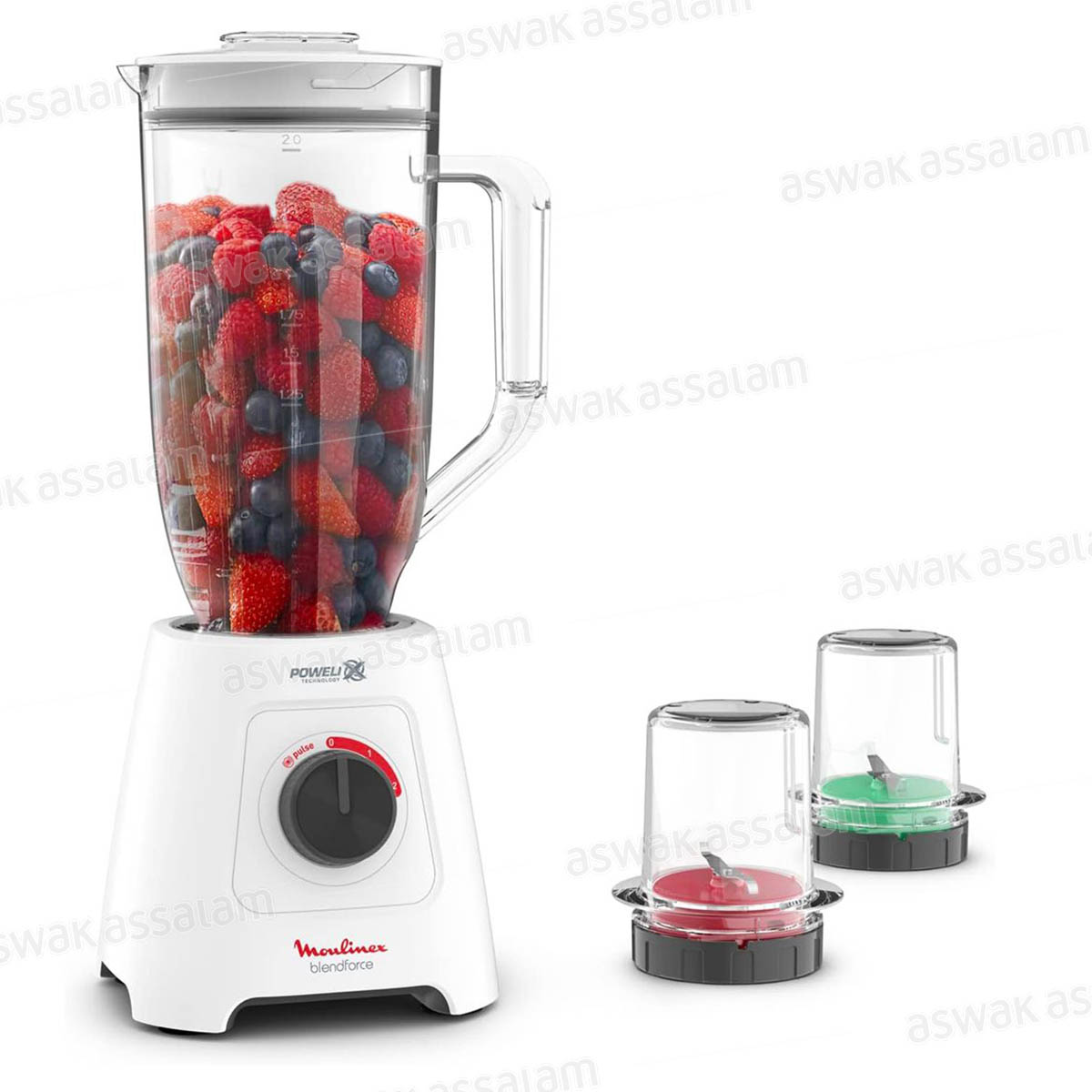 BLENDER XXL BOL 2,8L 600W + 2 MOULINS LM458110 BLENDFORCE MOULINEX
