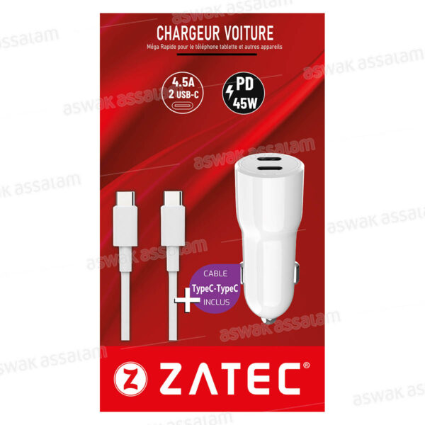 CHARGEUR Z-50 + CABLE TYPE-C TO TYPE-C ZATEC