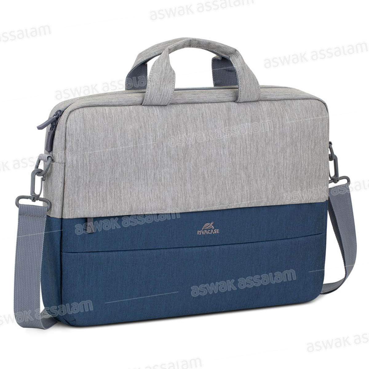 SACOCHE POUR PC PORTABLE 15.6 POUCES GRIS BLEU FONCE 7532 RIVACASE