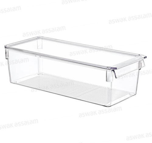 ORGANISATEUR TRANSPARENT AVEC COUVERCLE 36*15*10CM