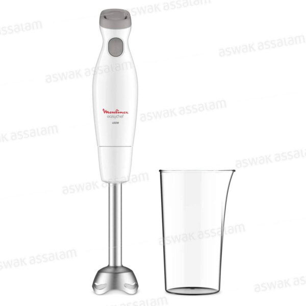 MIXEUR PLONGEANT 450W INOX BLANC DD451110 MOULINEX