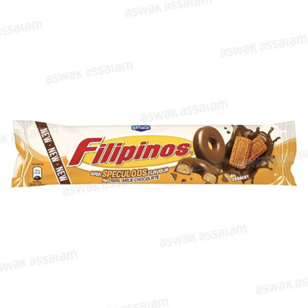 BISCUIT AU CHOCOLAT AU LAIT ET SPECULOOS 128G FILIPINOS