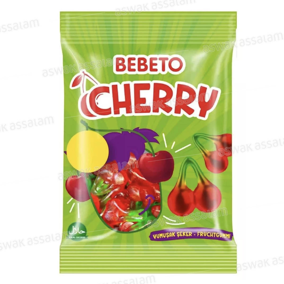 GOMMES CHERRY 80G BEBETO