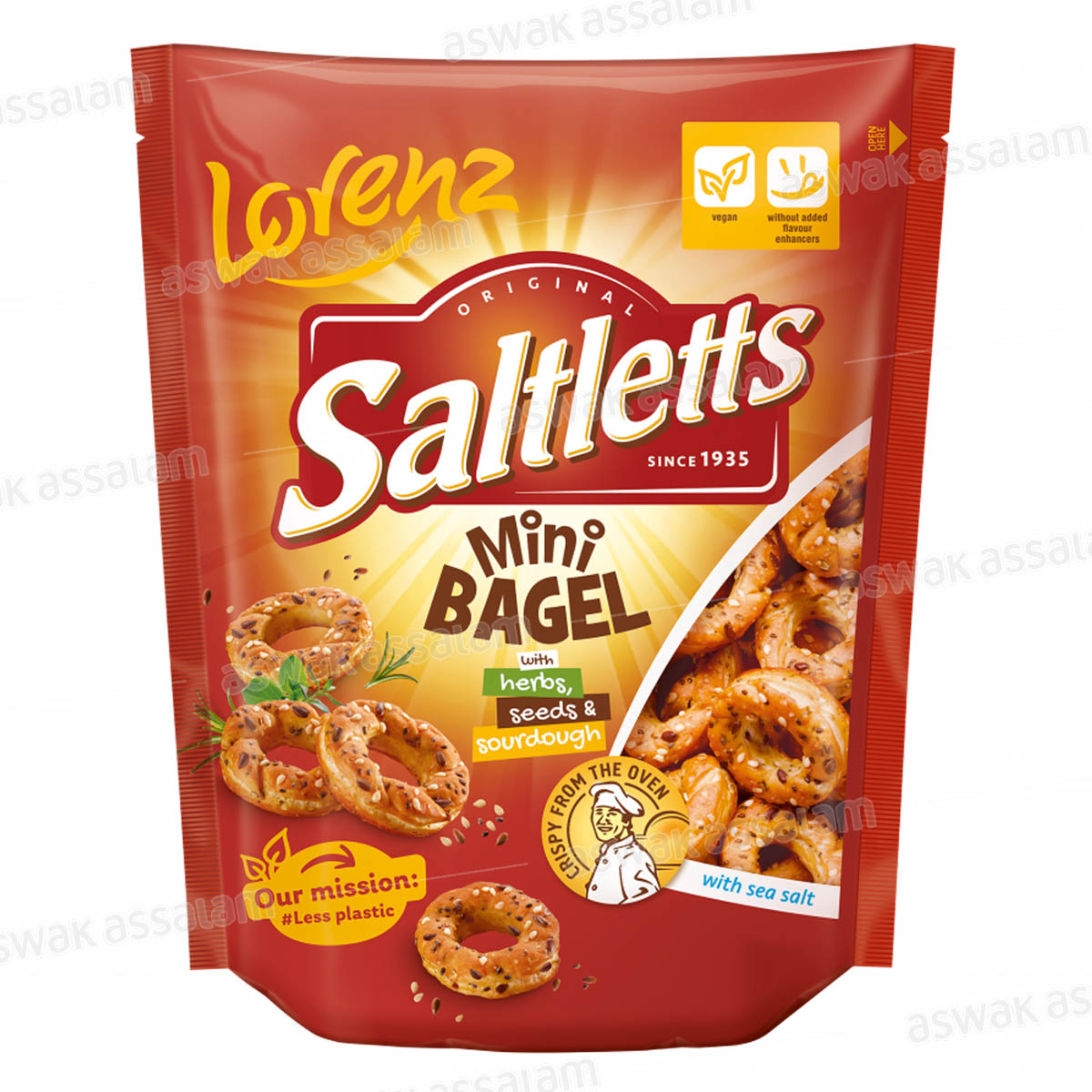 MINI BAGEL SALTLETTS 100G LORENZ