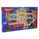 SET CAMION + VOITURES + PLAQUES SIGNALETIQUES 16 PIECES 42*26CM