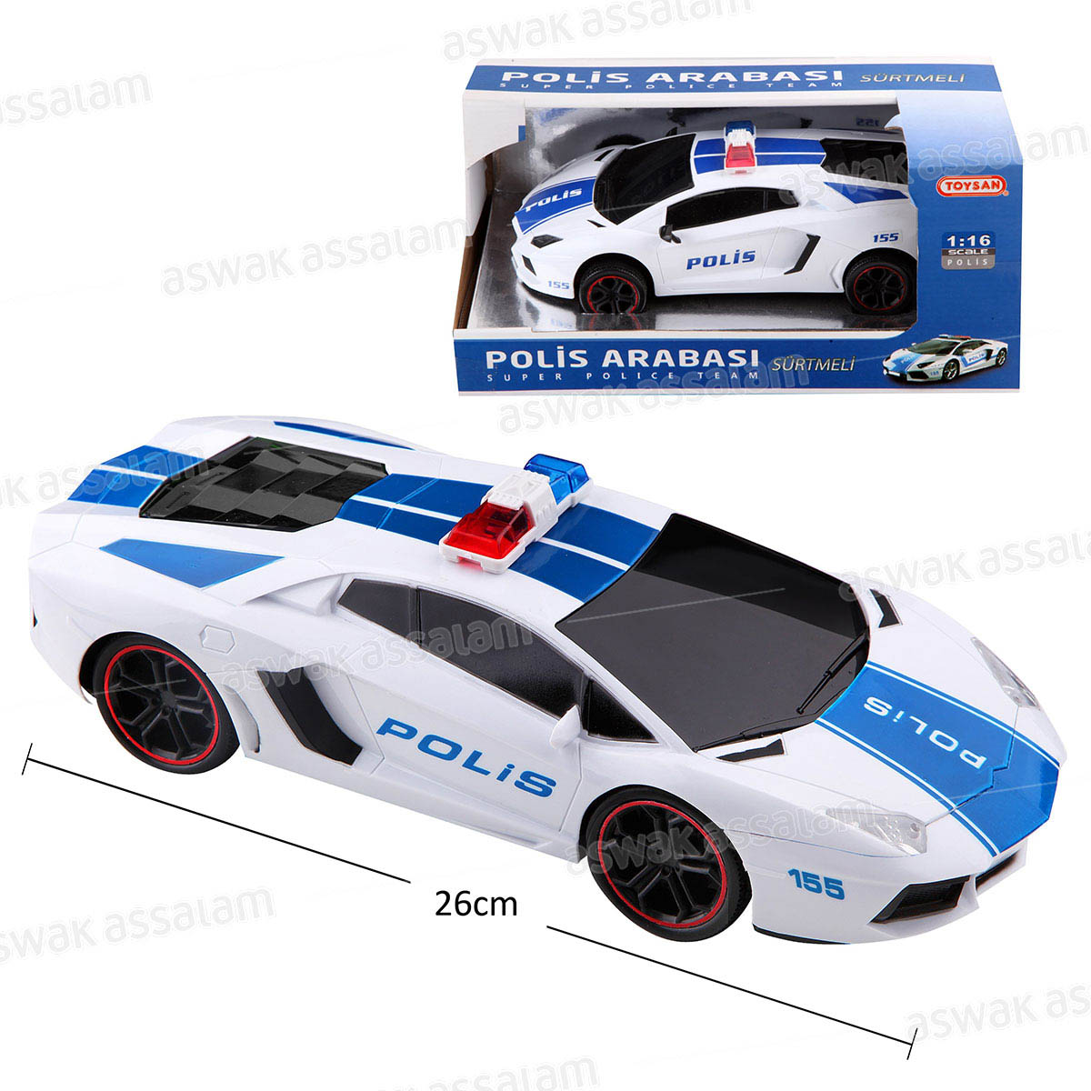 VOITURE DE POLICE A FRICTION