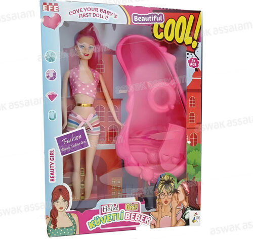 SET POUPEE + PISCINE + ACCESSOIRES 32*24CM