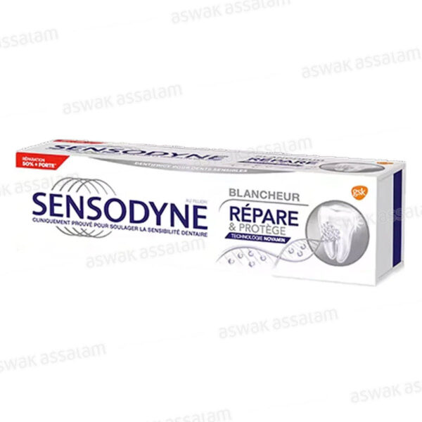 DENTIFRICE BLANCHEUR REPARE ET PROTEGE 75ML SENSODYNE 