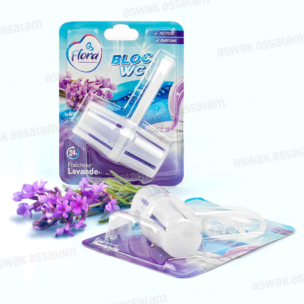 BLOC WC FRAICHEUR LAVANDE 40G FLORA