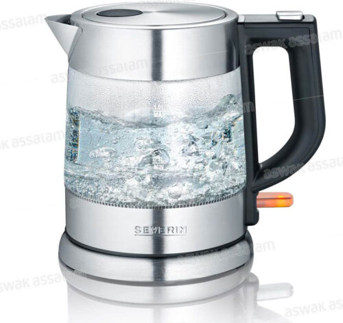BOUILLOIRE EN VERRE 1L 2200W ACIER INOXYDABLE WK3468 SEVERIN