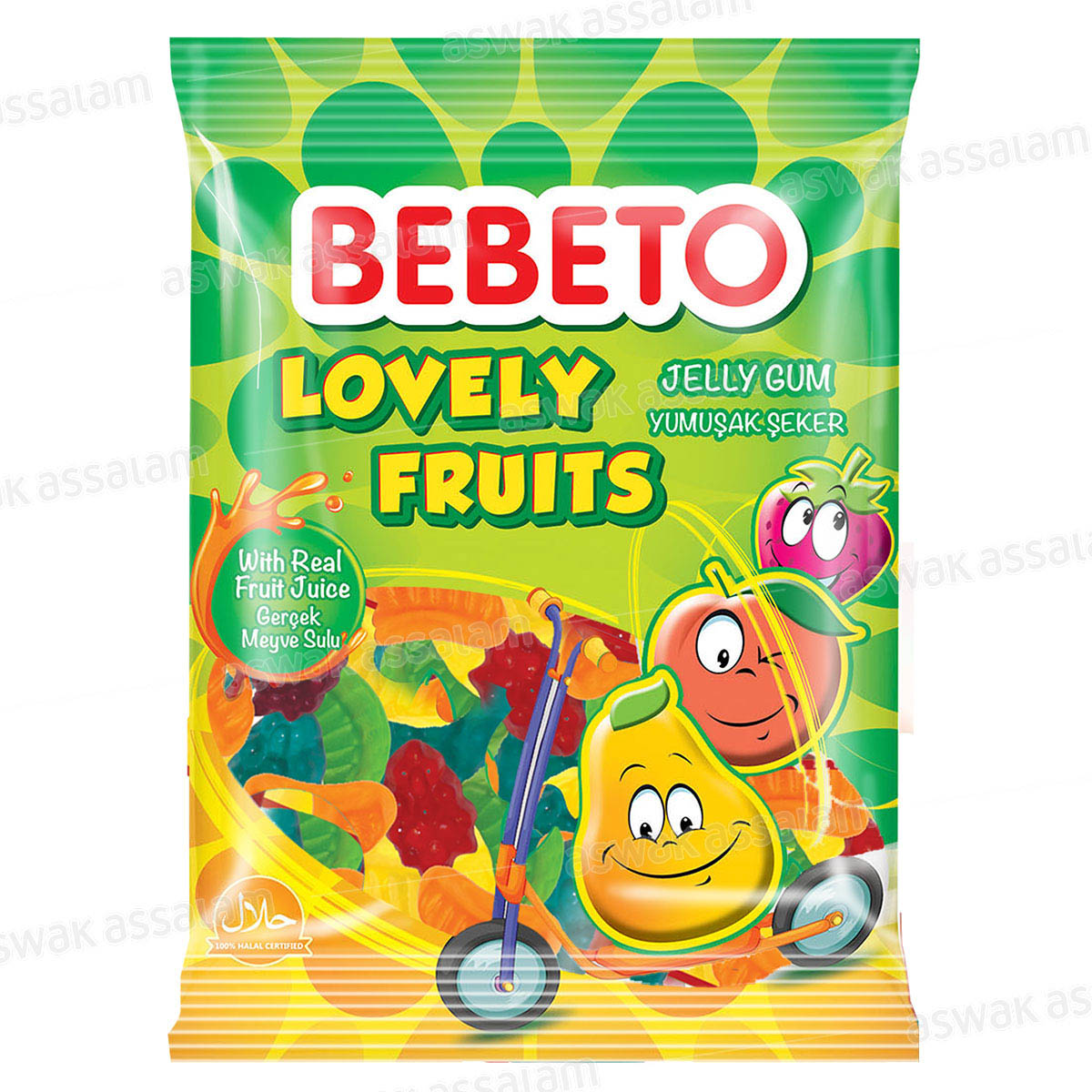 GOMMES LOVELY FRUITS 100G BEBETO