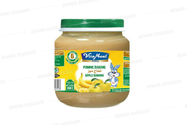 COMPOTE POMME BANANE 130G VITAMEAL