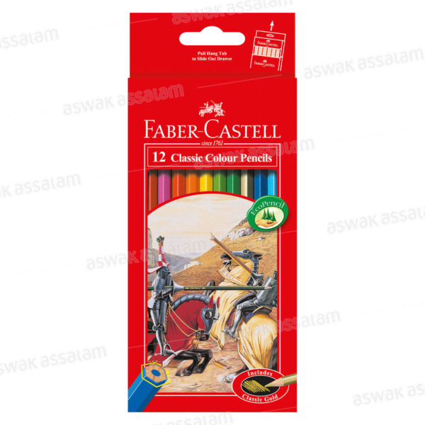 12 CRAYONS DE COULEUR FABER-CASTELL