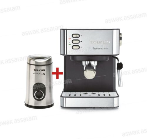 PACK MOULIN A CAFE AROMATIC + MACHINE A CAFE TRENTO 20 BARS TAURUS