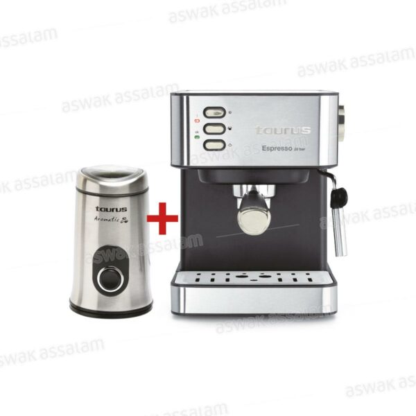 PACK MOULIN A CAFE AROMATIC + MACHINE A CAFE TRENTO 20 BARS TAURUS
