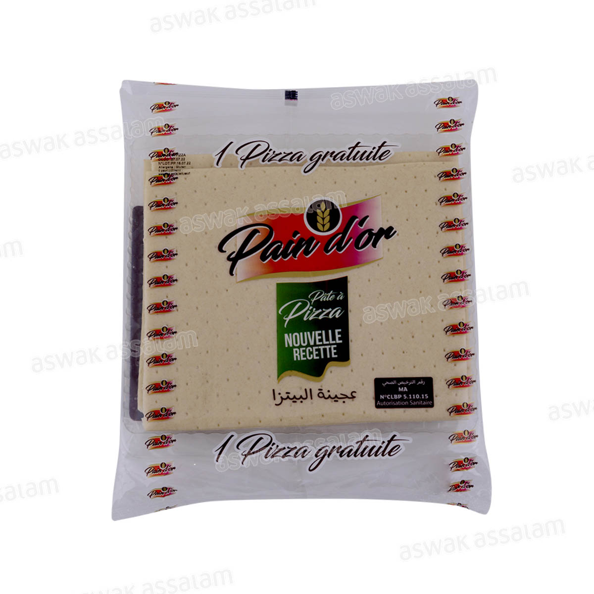 PATE A PIZZA 450G PAIN D'OR